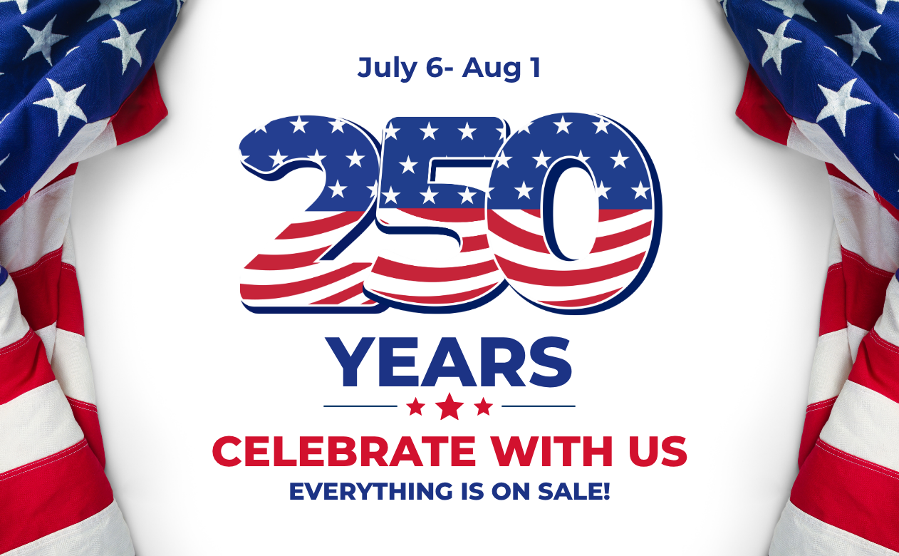 July 6- Aug 1 Everything is on Sale for America's birthday