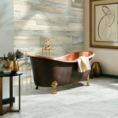tile floors in an elegant Raleigh bathroom
